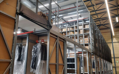 SSI Schaefer – Used shelving system 2-storey