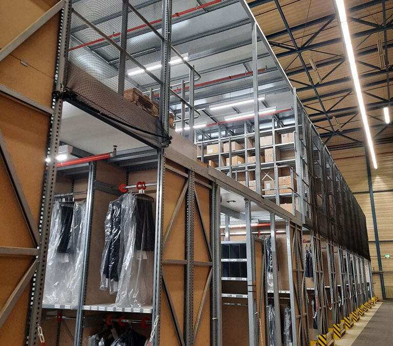 Used shelving system 2 levels